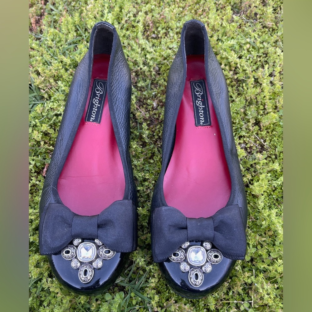 Brighton “Bow” Patent Leather Ballet Flats - Size 7.5 B